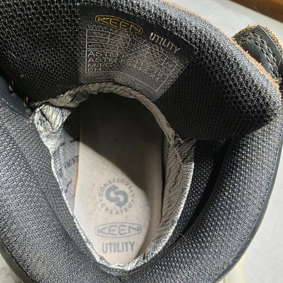 KEEN Utility Atlanta Cool II Mid Steel Toe Work Boots Men’s 9.5 Brown - Picture 9 of 11